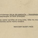 Sudjenje 10.02.1979
Prčanjski krnevao ZELJO ZELJANOVIC - TRAVOPASIĆ