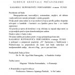 Sudjenje 21.02.2015
Prčanjski krnevao KAGARELO RUPENKOVIĆ PORTAMERDE zvani FUNJO